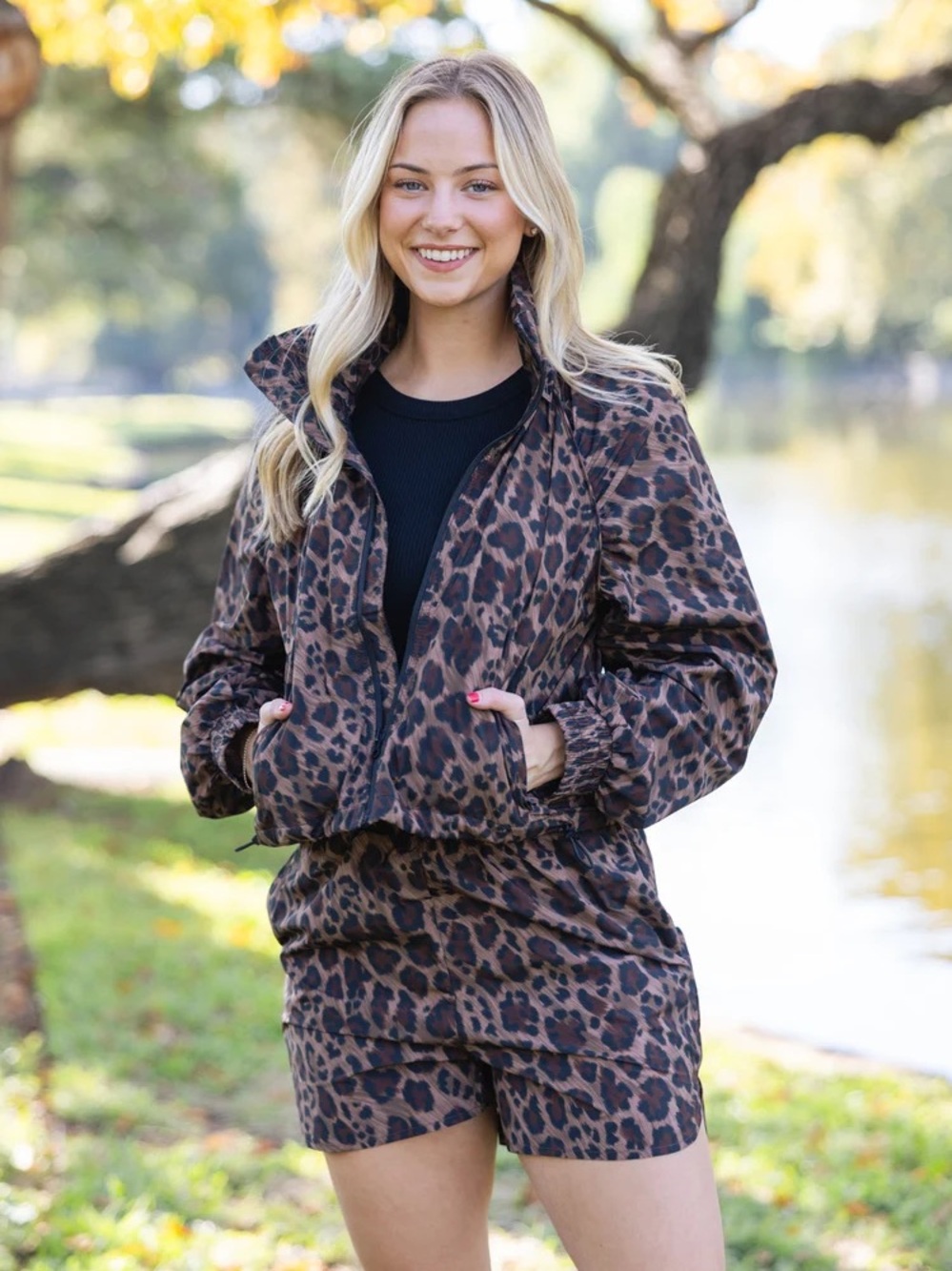 NWOT Karlie Leopard Kourt Performance Jacket